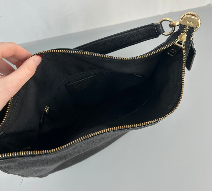 Coach leather turnlock satchel