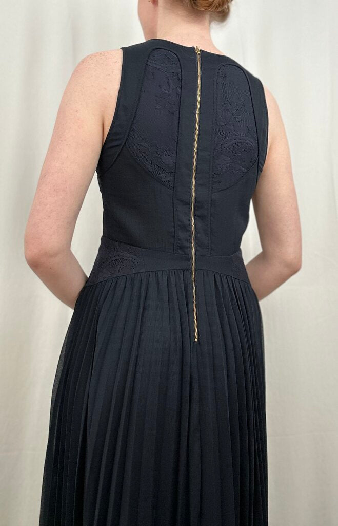 Whistles lace plisse maxi gown (size 8)