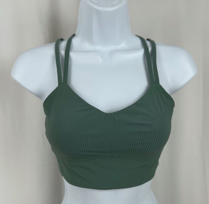 Lululemon "Like a Cloud" ribbed longline bra (size 4)
