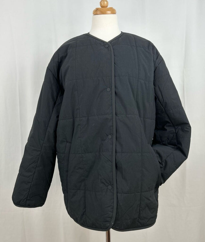 Lululemon insulated quilted collarless jacket (M)