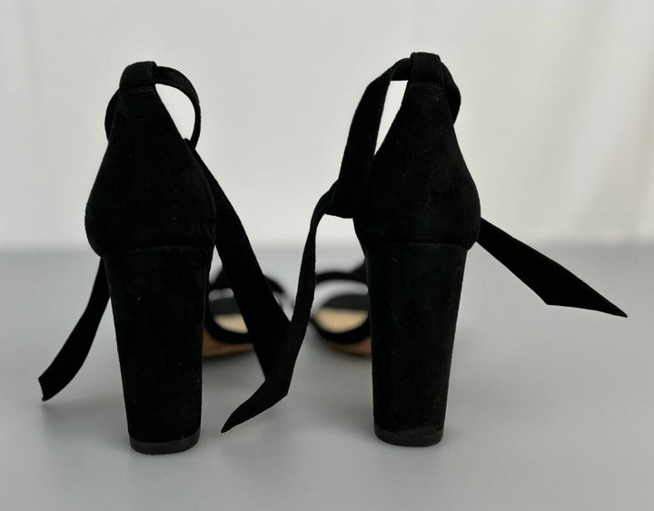 Alexandre Birman suede ankle tie block heel (size 6)