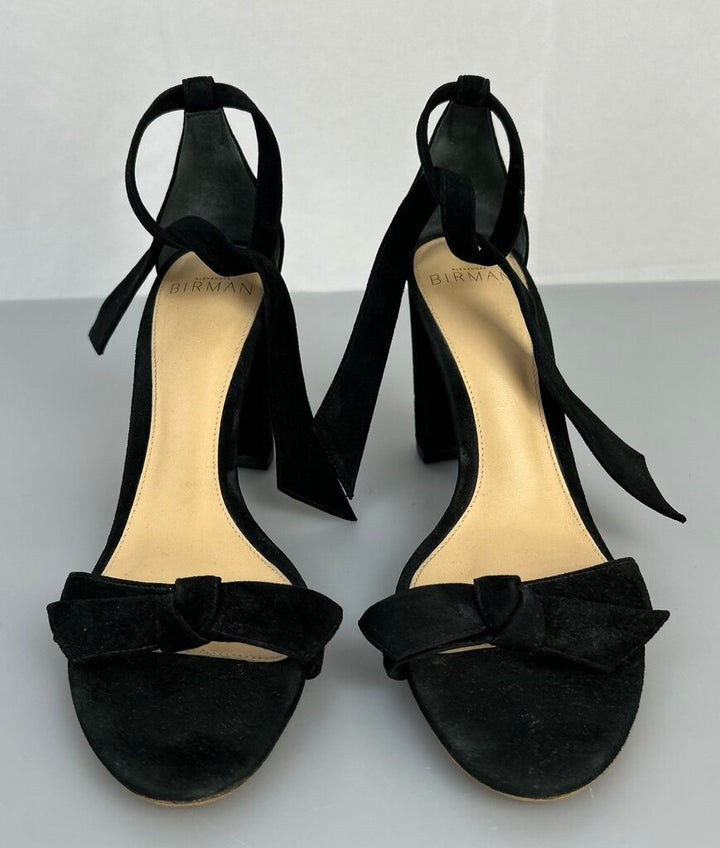 Alexandre Birman suede ankle tie block heel (size 6)