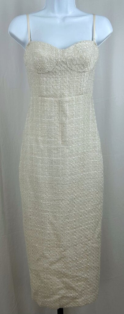 Reformation tweedy midi dress (size 2)