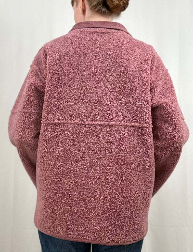 Sooley fuzzy snap-up jacket (M/L)