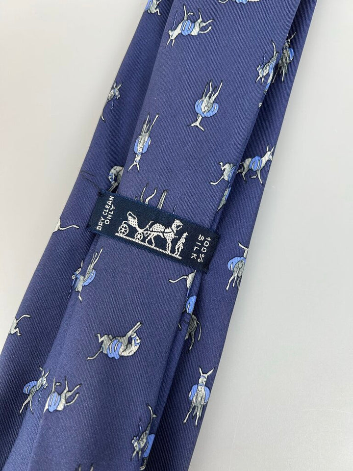 Hermes mule print tie