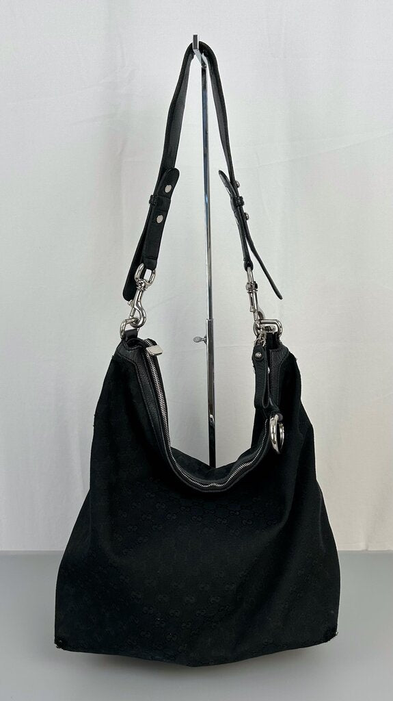 Gucci web horsebit handle hobo bag