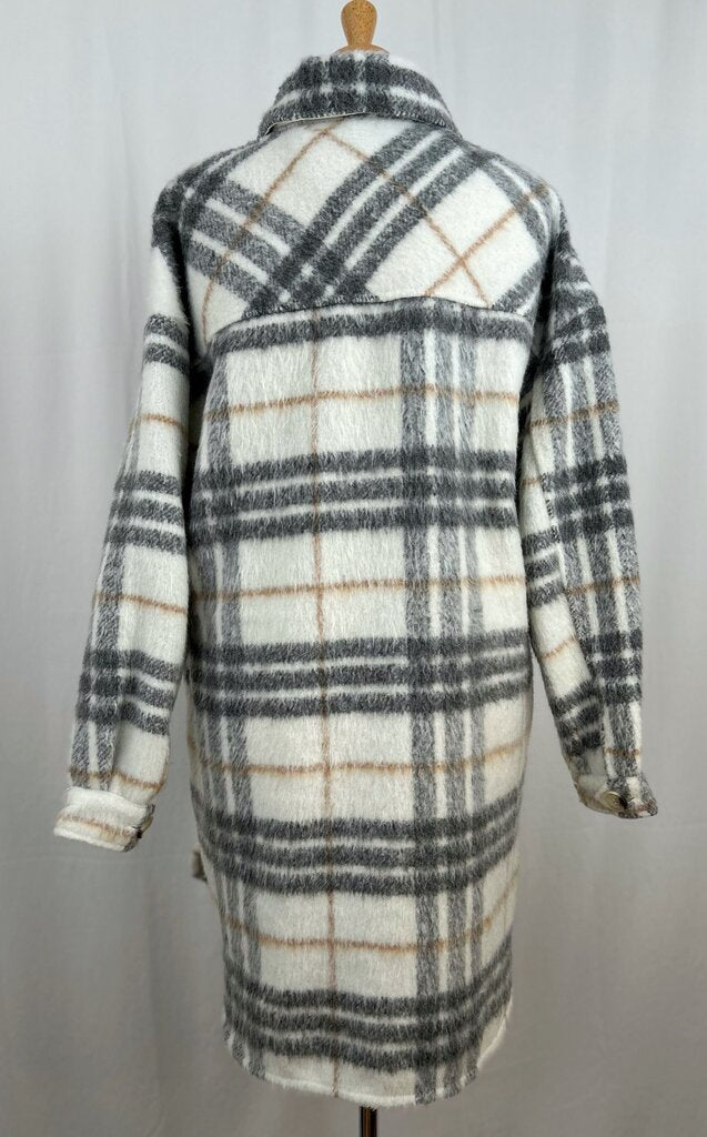 Brunette The Label oversized plaid shacket (M/L)