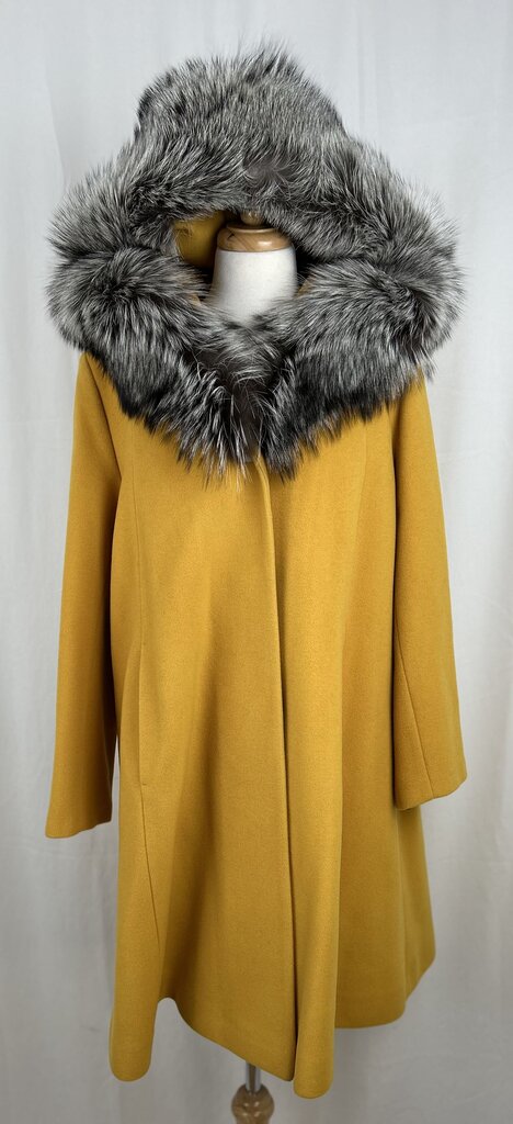 HiSO italian cashmere a-line coat (L)