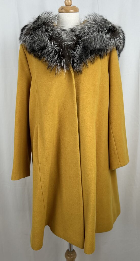 HiSO italian cashmere a-line coat (L)