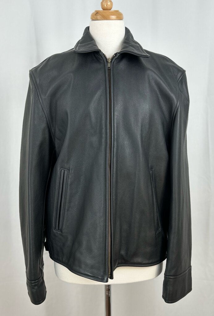 Avelox men's heavy leather jacket (M)