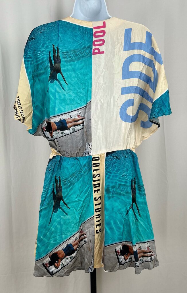 Maje silky resort print mini dress (M)