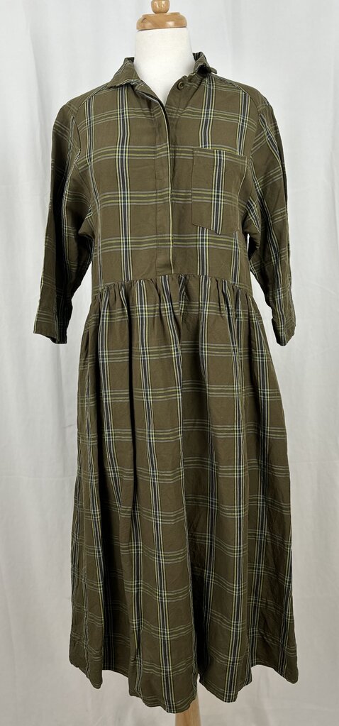 Toast (UK) button down midi dress (M)