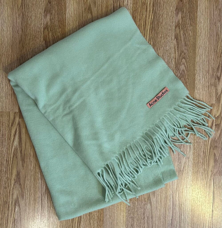 Acne Studios 100% wool fringe scarf
