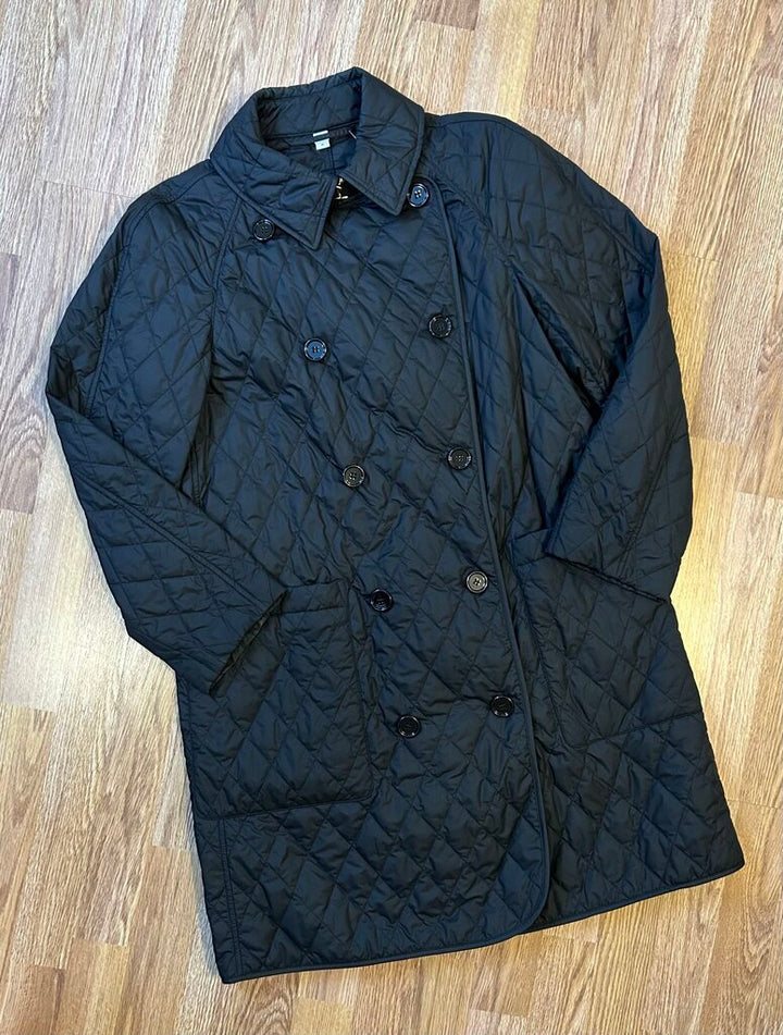 Burberry London diamond quilted mid length jacket (S/M)