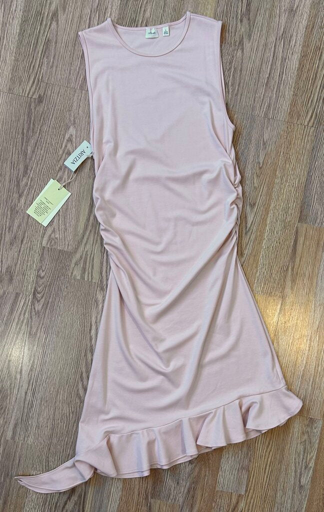Wilfred NWT "Franco" ruched midi dress (S)