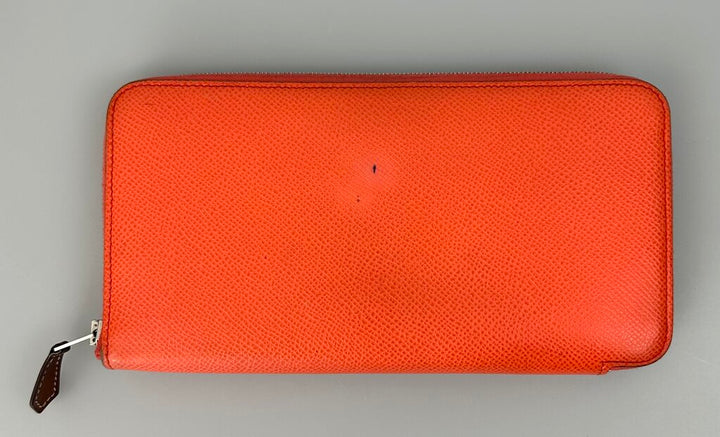 Hermes "Silk'in" zip around leather wallet