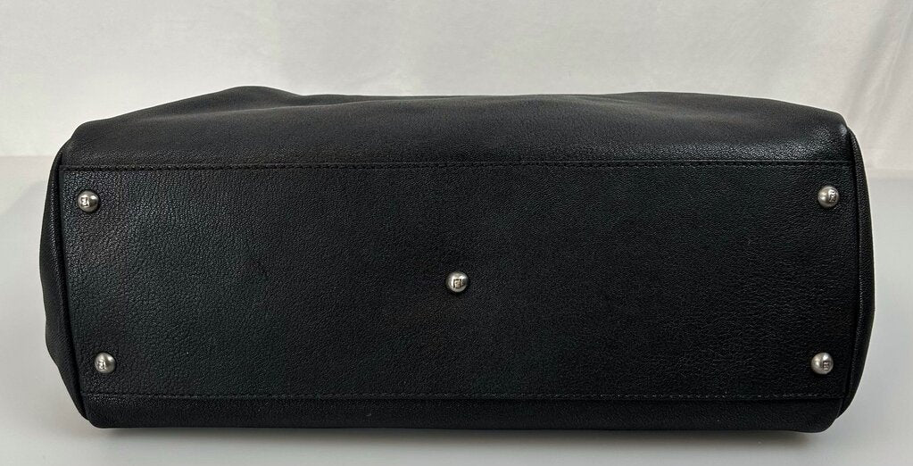Fendi large leather double peekaboo handbag