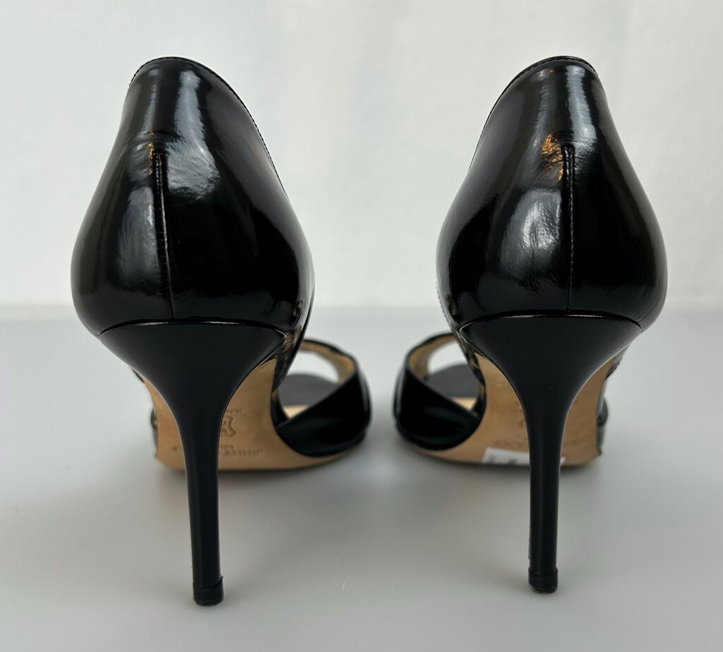 Jimmy Choo open toe gold detail heel (size 6)