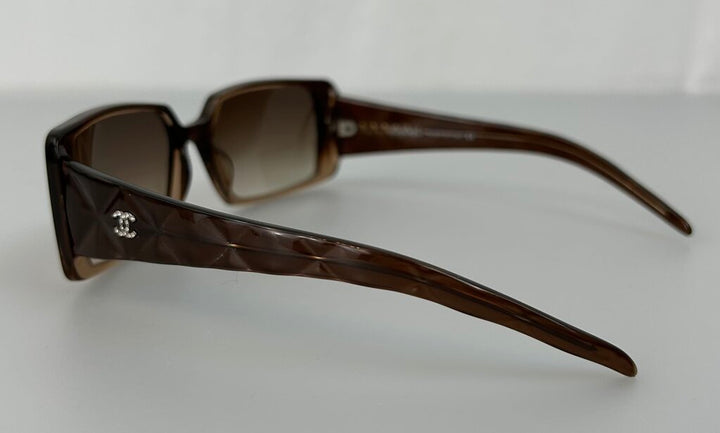 Chanel square quilted acetate sunglasses