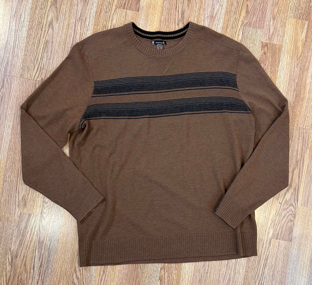 Smartwool stripe detail merino pullover (XL)