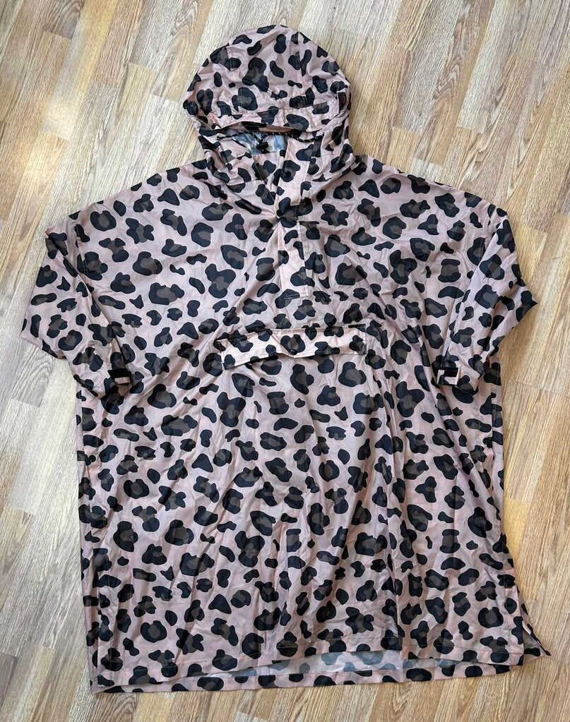 Rain Kiss hooded packable rain poncho (O/S)
