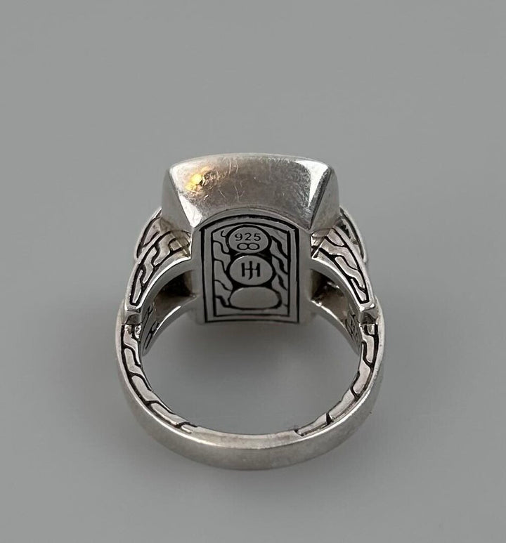 John Hardy black sapphire lava cocktail ring (size 7.5)