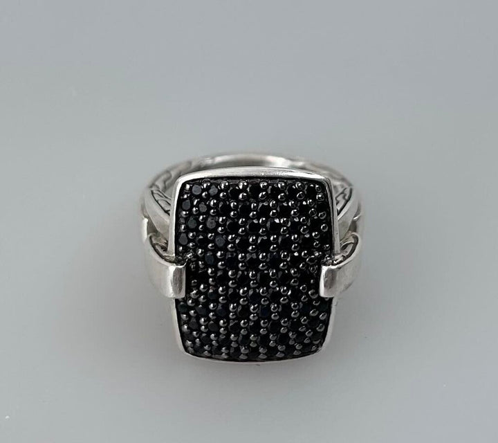 John Hardy black sapphire lava cocktail ring (size 7.5)