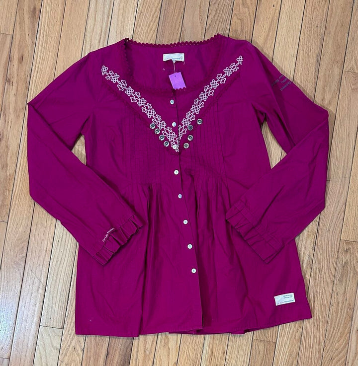 Odd Molly boxy wide sleeve peasant blouse (M)