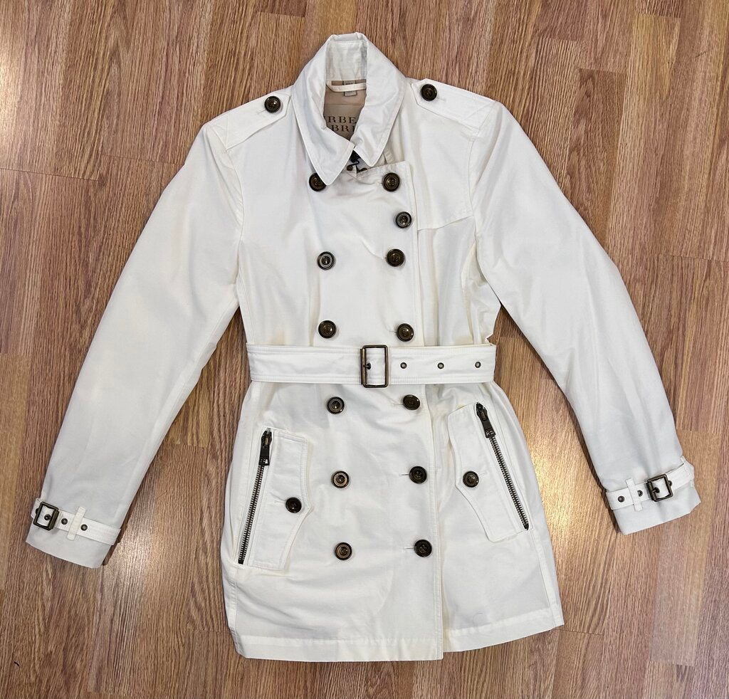 Burberry Brit "Brooksby" Short Trench (size 8)