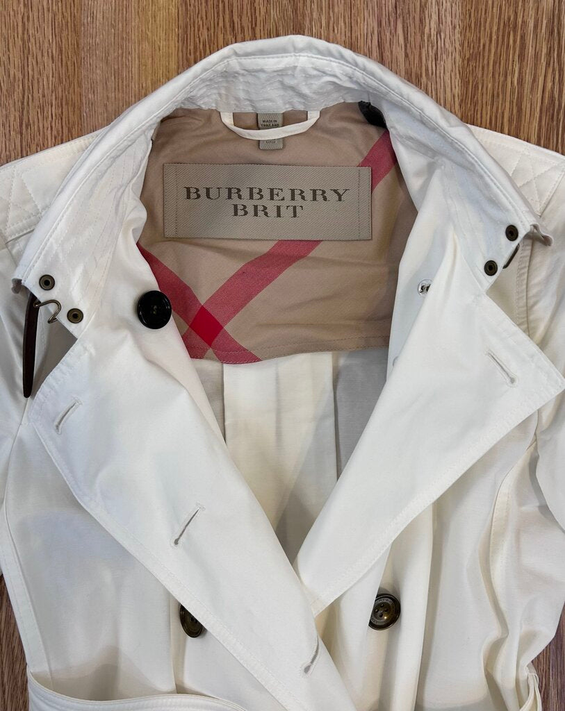 Burberry Brit "Brooksby" Short Trench (size 8)