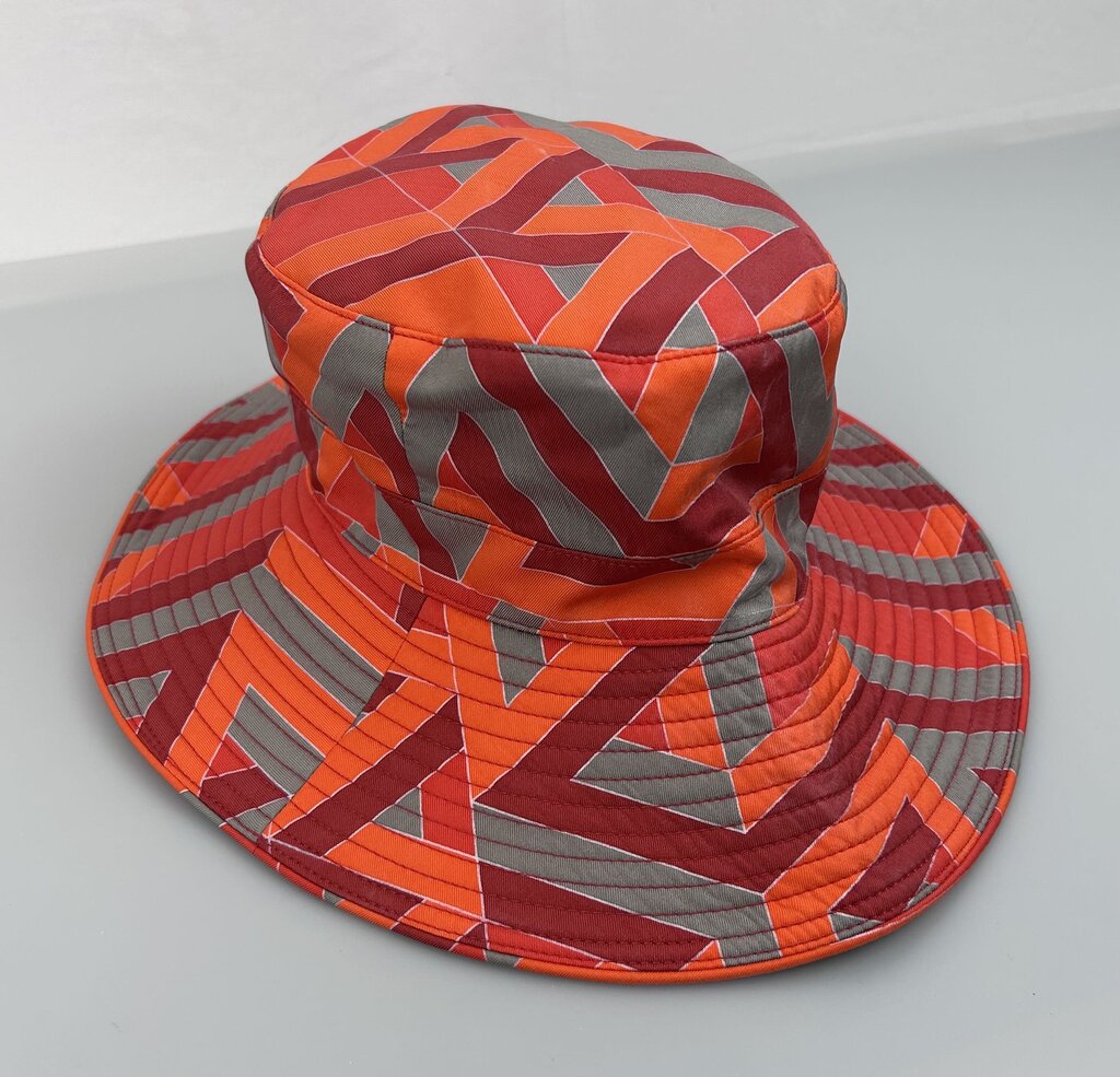 Hermes large zig zag print bucket hat