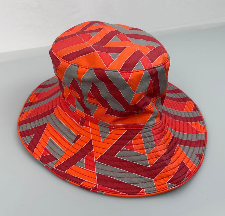 Hermes large zig zag print bucket hat