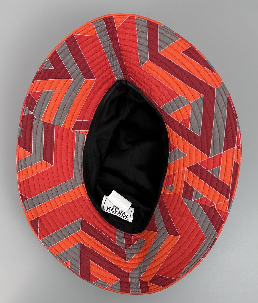 Hermes large zig zag print bucket hat
