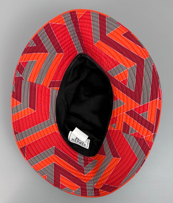 Hermes large zig zag print bucket hat