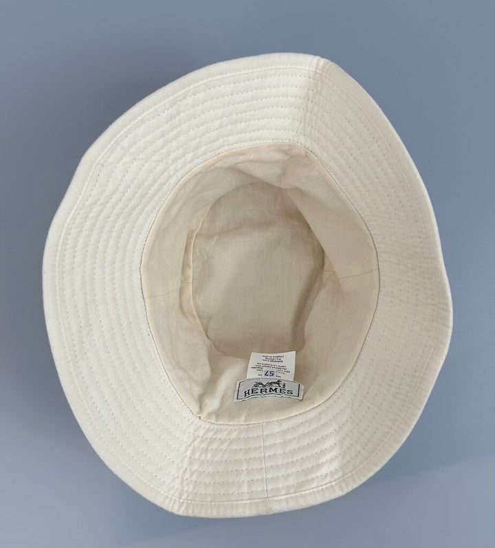 Hermes linen/cotton bucket hat