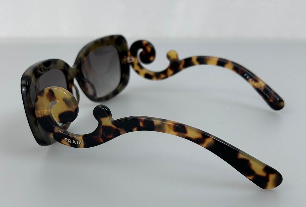 Prada swirly tortoiseshell sunglasses