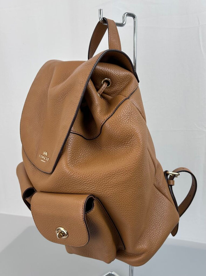 Coach "Pennie" pebbled backpack