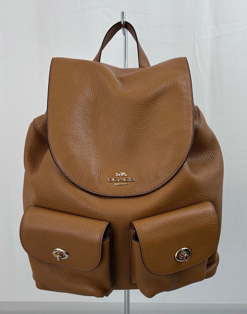 Coach "Pennie" pebbled backpack