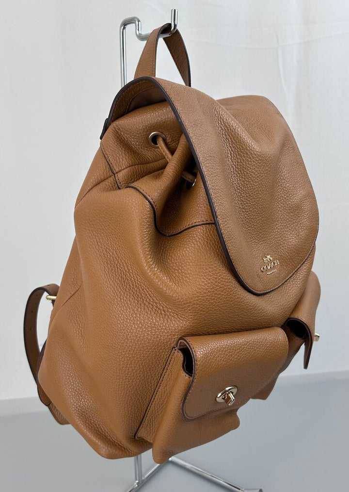 Coach "Pennie" pebbled backpack