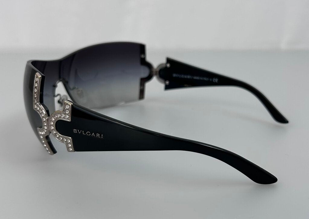 Bvlgari 651-B shield rimless sunglasses