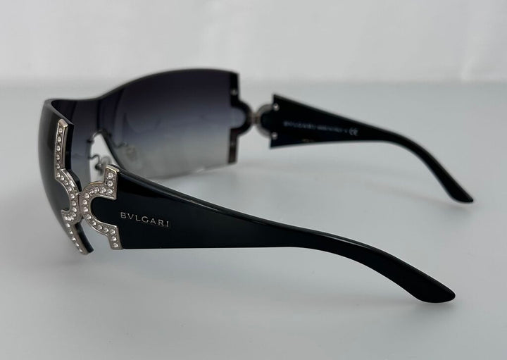 Bvlgari 651-B shield rimless sunglasses