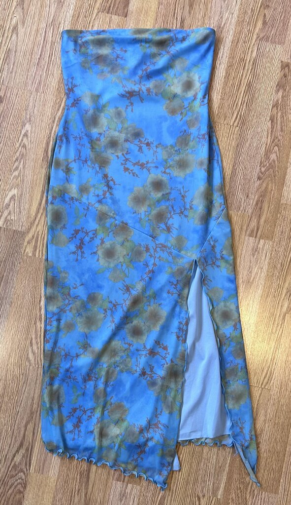 Urban Outfitters floral mesh overlay midi dress (M)