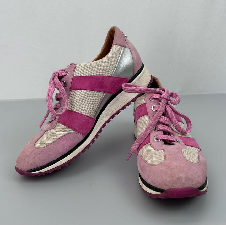 Longchamp suede wedge gazelle-style sneaker (size 9.5)