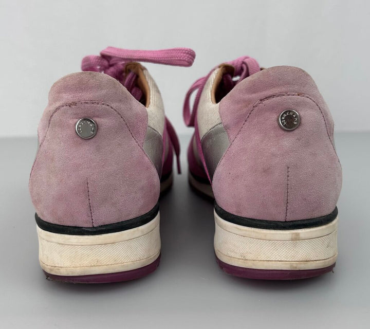 Longchamp suede wedge gazelle-style sneaker (size 9.5)