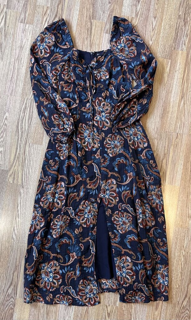 MinkPink paisley sweetheart midi dress (S)