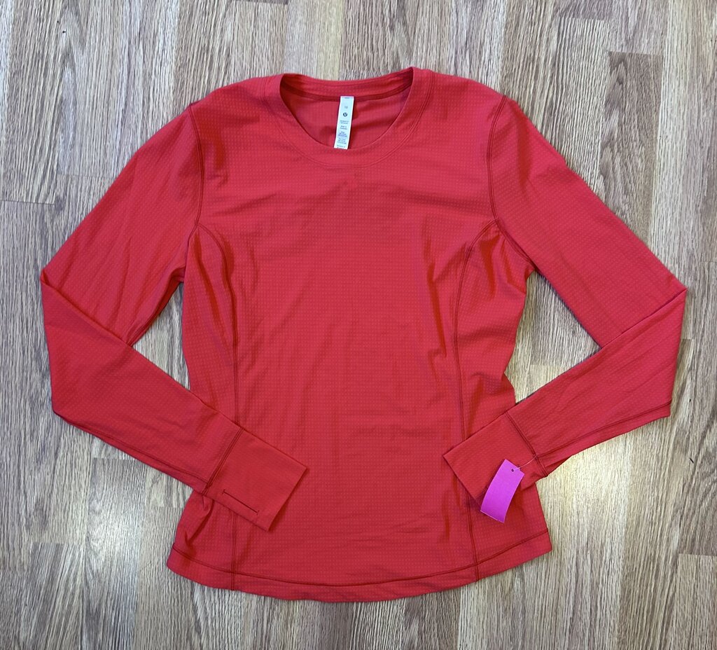 Lululemon ventilated mesh back running top (size 10)