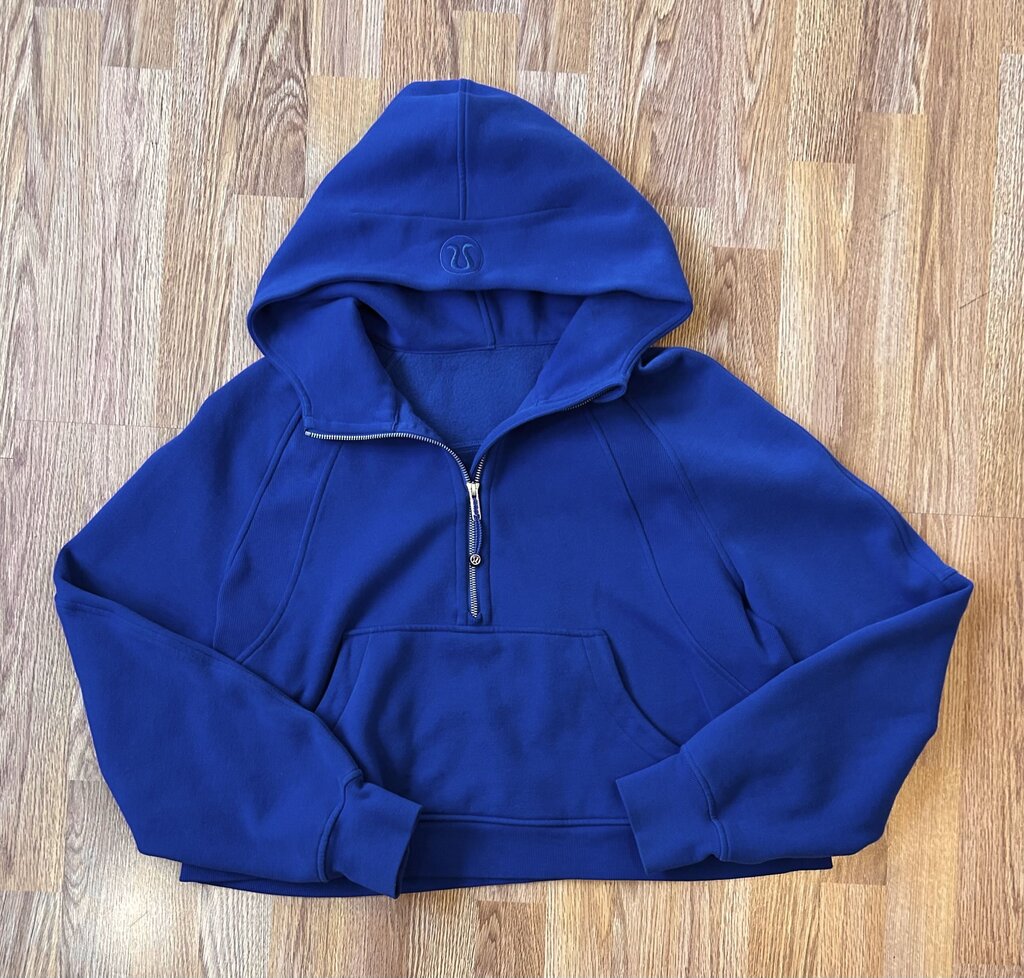 Lululemon oversized scuba 1/2 zip crop hoodie (XL)