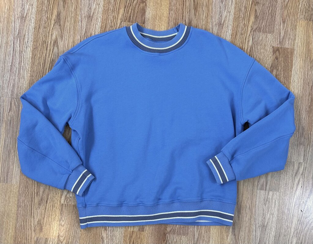 Lululemon perfectly oversized ringer crew (size 10)