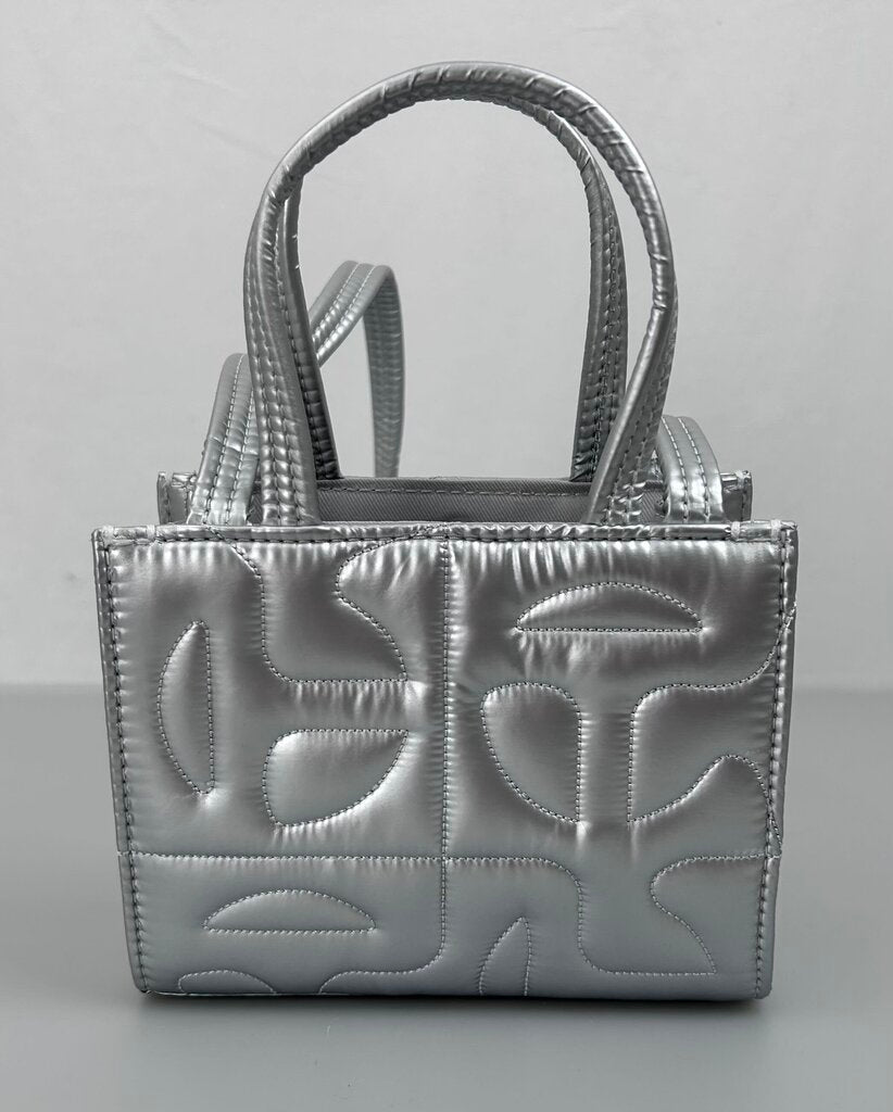 Telfar x Moose Knuckles metallic small shopper