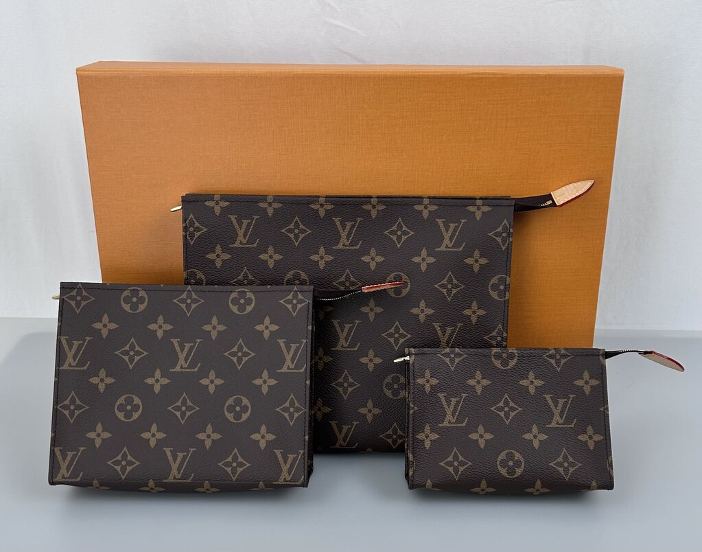 Louis Vuitton "Set 3" Toiletry Pouches